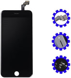 Ecran LCD + Vitre Tactile sur Chassis pour iPhone 6S - NOIR