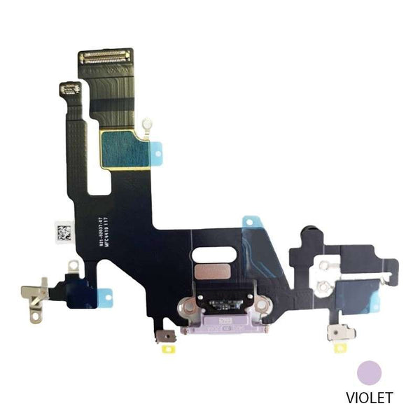 Nappe Connecteur de Charge Violet pour iPhone 11