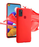 Coque silicone gel rouge ultra mince pour Samsung A21S