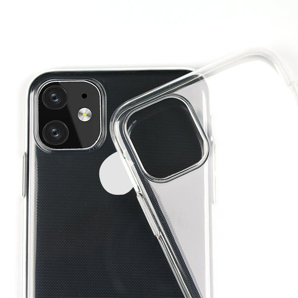 Coque de protection transparente + Verre trempé bords noir pour iPhone 11 Pro