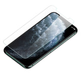 Coque de protection marbre bleu + Film de protection en Verre trempé pour iPhone 11 Pro