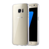 Film de protection en Verre trempé noir + coque de protection pour Samsung Galaxy S7 Edge