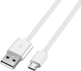 Câble de recharge Blanc USB vers Micro USB - 3M