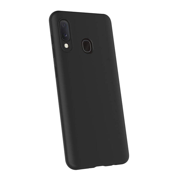 Coque de protection Noir + Verre trempé bords noir pour Samsung A20e