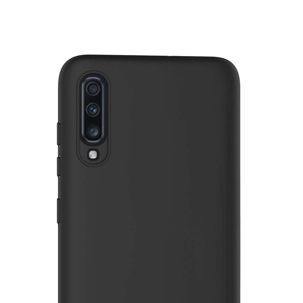 Coque de protection Noir + Verre trempé bords noir pour Samsung A70