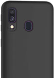 Coque de protection Noir + Film de protection en Verre trempé pour Samsung A40