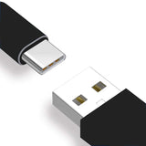 Câble de recharge nylon Bleu USB vers Type USB-C - 1M