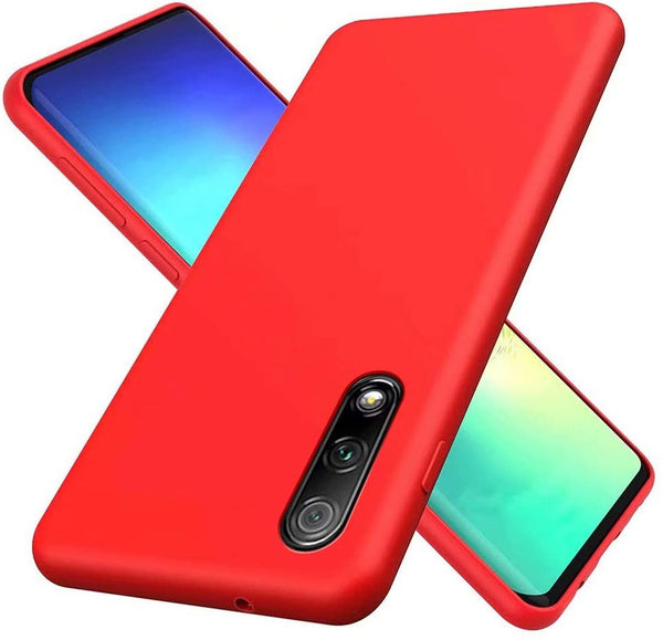 Coque silicone gel rouge ultra mince pour Honor 9X