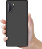 Film de protection en Verre trempé noir + coque de protection noir pour Samsung Galaxy Note 10 Plus