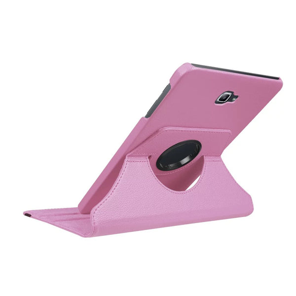 Housse Etui Rose pour Samsung Galaxy Tab A6 10.1 SM-T580 T585 Coque avec Support Rotatif 360°