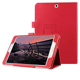 Coque Smart Etui Rouge pour Samsung Galaxy Tab S2 9.7 SM-T810 T815 Etui Folio Ultra fin