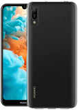 Coque de protection transparente + Verre trempé bords noir pour Huawei Y5 2019