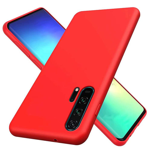 Coque silicone gel rouge ultra mince pour Honor 20 Pro