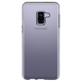 Film de protection en Verre trempé bords noir + coque de protection pour Samsung Galaxy A8 2018