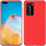 Coque silicone gel rouge ultra mince pour Huawei P40 Pro