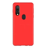 Coque silicone gel rouge ultra mince pour Samsung A50