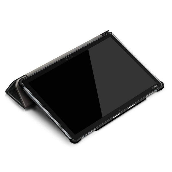 Coque Smart Noir Premium pour Huawei MediaPad M5 Lite 10.1 Etui Folio Ultra fin