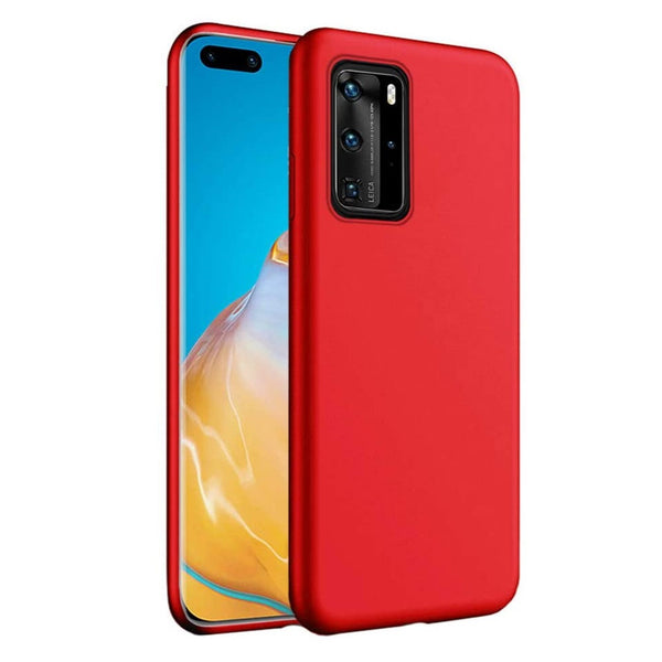 Coque silicone gel rouge ultra mince pour Huawei P40 Pro