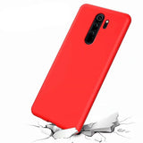 Coque de protection Rouge + Verre trempé bords noir pour Xiaomi Redmi note 8 pro
