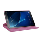 Housse Etui Violet pour Samsung Galaxy Tab A6 10.1 SM-T580 T585 Coque avec Support Rotatif 360°