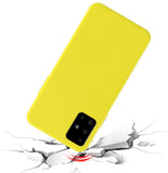 Coque silicone gel Jaune ultra mince pour Samsung A51