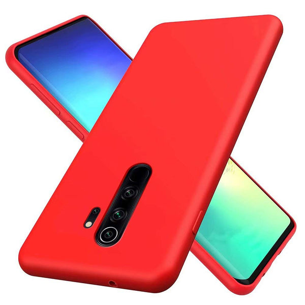 Coque de protection Rouge + Film de protection en Verre trempé pour Xiaomi Redmi note 8 pro