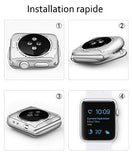 Coque de protection écran intégrale souple pour Apple Watch 40 mm