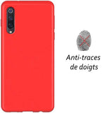 Coque de protection Rouge + Film de protection en Verre trempé pour Xiaomi Mi 9