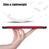 Coque Smart Rouge Premium pour Samsung Galaxy Tab S7 Plus 12.4" 2020 SM-T970/T975 Etui aimanté
