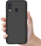 Coque de protection Noir + Film de protection en Verre trempé pour Samsung A40