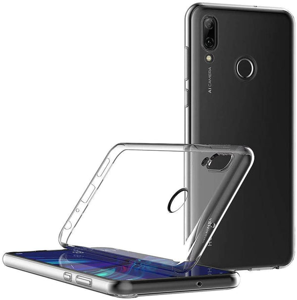 Coque de protection transparente + Verre trempé bords noir pour Huawei P Smart 2019