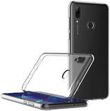 Coque de protection transparente + Verre trempé bords noir pour Huawei P Smart 2019