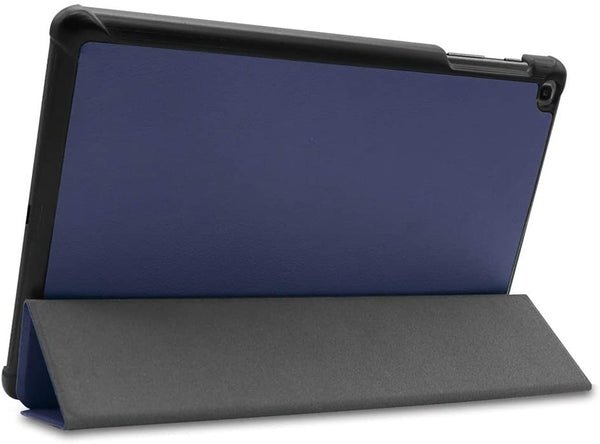 Coque Smart Bleue Premium pour Samsung Galaxy Tab A 10.1 2019 T510 T515 + Film de protection en verre trempé