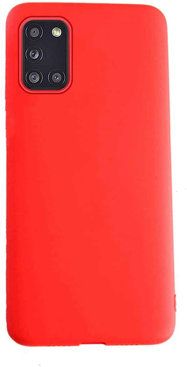 Coque silicone gel rouge ultra mince pour Samsung A31