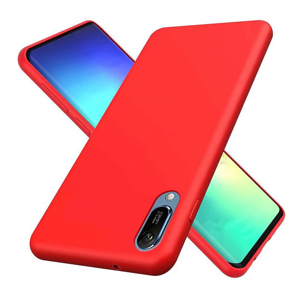 Coque silicone gel rouge ultra mince pour Huawei Y6 2019