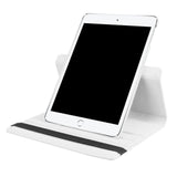 Housse Etui Blanc pour Apple iPad 9.7 (2017/2018) Coque avec Support Rotatif 360°