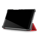 Coque Smart Rouge Premium pour Huawei MediaPad M5 8.4 + Vitre de protection