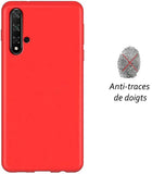 Coque silicone gel rouge ultra mince pour Honor 20