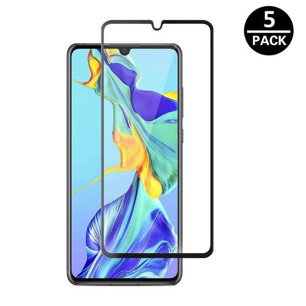 Film de protection en Verre trempé 3D bords noir pour Huawei P30