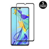 Film de protection en Verre trempé 3D bords noir pour Huawei P30