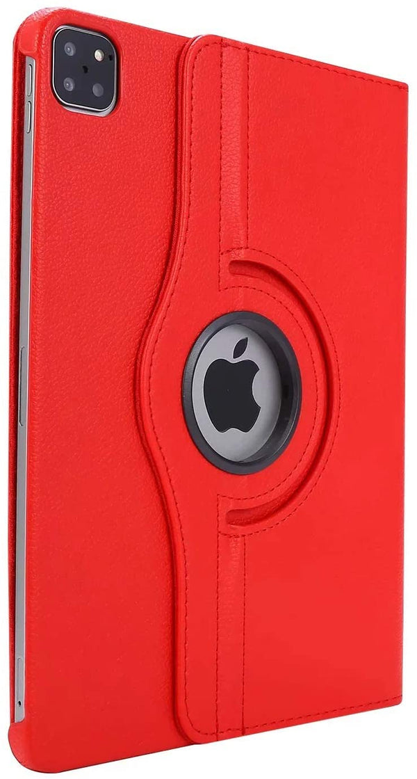 Housse Etui Rouge pour iPad pro 11 2020 Coque avec Support Rotatif 360°