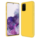 Coque silicone gel jaune ultra mince pour Samsung Galaxy S20 Plus