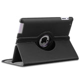 Housse Etui Noir pour Apple iPad 2 Coque avec Support Rotatif 360°
