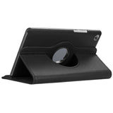 Housse Etui Noir pour Huawei MediaPad M5 8.4 Coque avec Support Rotatif 360° + Film de protection en verre trempé