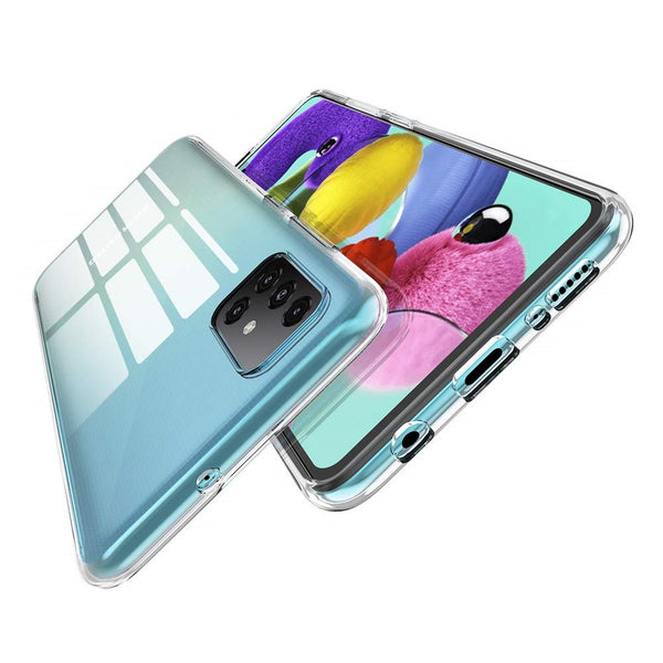 Coque silicone gel transparente ultra mince pour Samsung A71