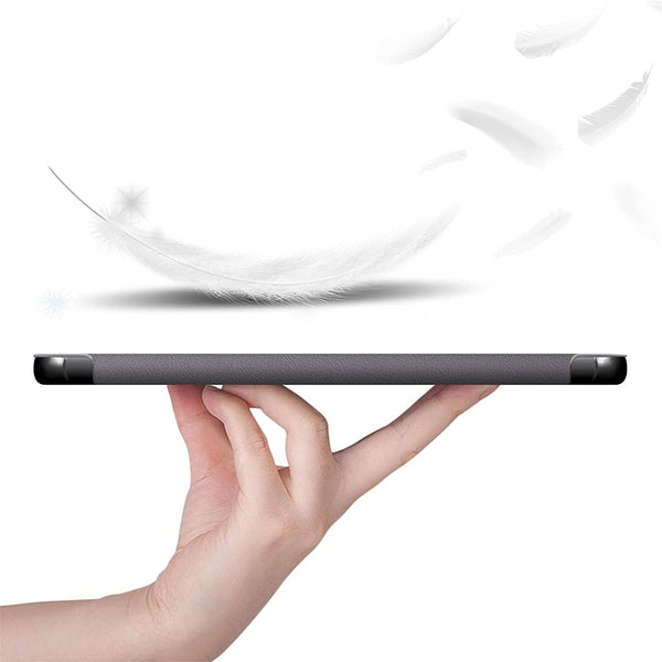 Coque Smart Gris Premium pour Samsung Galaxy Tab S7 Plus 12.4" 2020 SM-T970/T975 Etui aimanté