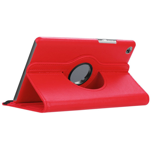 Housse Etui Rouge pour Huawei MediaPad M5 8.4 Coque avec Support Rotatif 360°