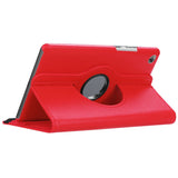 Housse Etui Rouge pour Huawei MediaPad M5 8.4 Coque avec Support Rotatif 360°