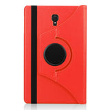Housse Etui Rouge pour Samsung Galaxy Tab A 10.5 SM-T590 T595 Coque avec Support Rotatif 360°