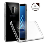 Film de protection en Verre trempé + coque de protection pour Samsung Galaxy A8 2018
